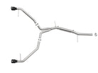 aFe 17-19 Audi A4 (L4-2.0L) MACH Force-Xp Stainless Steel Axle-Back Exhaust System - Black Tip