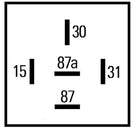 Hella Timer Control 24V 5Pin 0900S Delay On