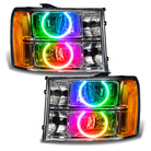 Oracle 07-13 GMC Sierra SMD HL - Round Ring Design - ColorSHIFT w/o Controller
