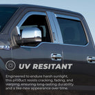 Putco 16-20 Nissan Titan Crew Cab (Set of 2) Front Only Element Chrome Window Visors