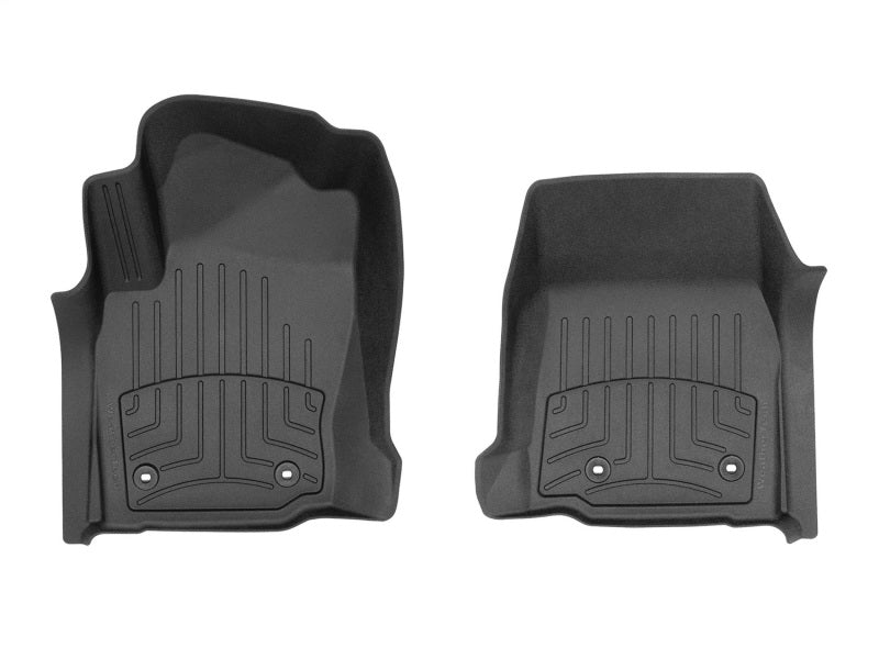 WeatherTech 2024 Toyota Tacoma DC Manual Trans Front FloorLiner HP - Black