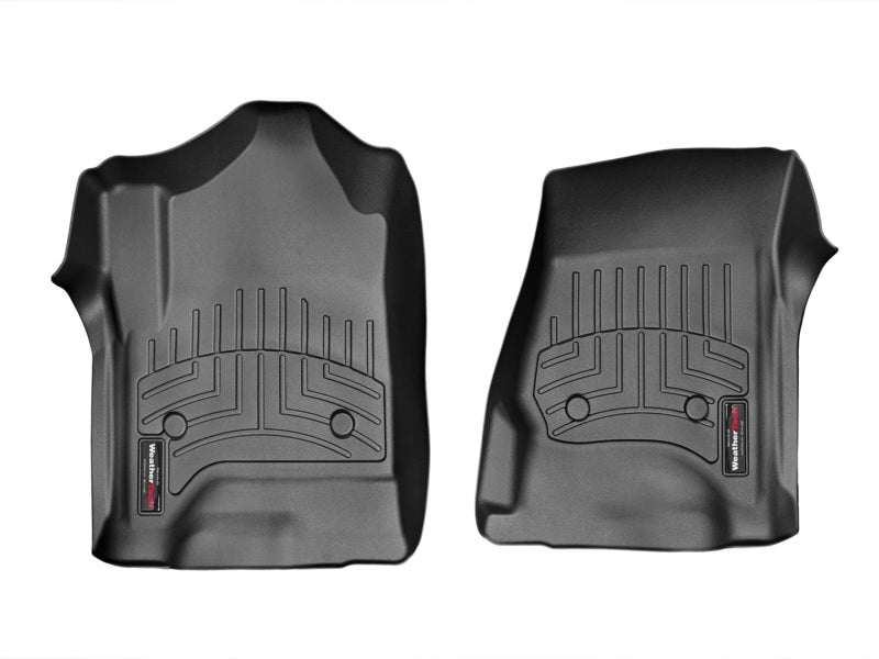 WeatherTech 14+ Chevrolet Silverado/GMC Sierra Crew and Double Cab Front FloorLiners - Black
