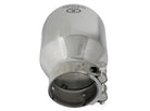 aFe Takeda Universal Exhaust Tip 2-1/2 IN Inlet x 4 IN Outlet x 6 IN L- Polished