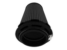 aFe Momentum Intake Air Filter w/Black Pro 5R (Pair) 3-1/2IN F x 5IN B x 3-1/2IN T (Inverted) x 6IN