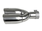 aFe Takeda 304 Stainless Steel Clamp-on Exhaust Tip Polished 2-1/2ininlet x 3-1/2in Outlet X 12in L