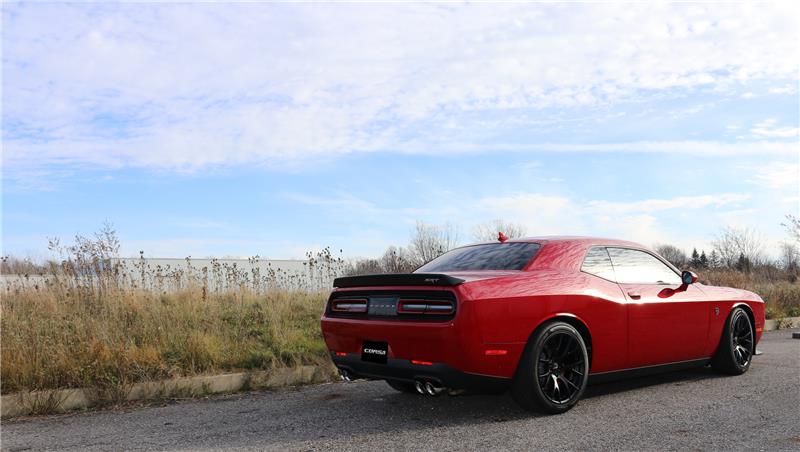 Corsa 2015-2023 Dodge Challenger Hellcat Dual Rear Exit Sport Exhaust w/ 3.5in Black Tips