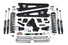 Zone Offroad 23-26 Ford F250/F350 4WD 7in Radius Arm Susp. Lift Kit 4.5in Rear - Adv. Series Shocks