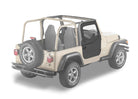 Bestop 97-06 Jeep Wrangler TJ Full Fabric Doors (Black Diamond)