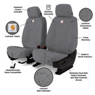 Covercraft 24-26 Jeep Wrangler Fr Buckets Carhartt SeatSaver Custom Front Row Seat Cover
