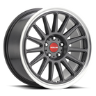 Raceline 315G Grip 18x8.5in / 5x108 BP / 45mm Offset / 72.6mm Bore - Gunmetal & Machined Wheel