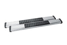 Dee Zee Universal Tubes - 6In Oval - Black Tread Aluminum (RegCab)