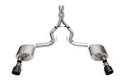 Corsa 24+ Ford Mustang GT Xtreme Cat-Back Ex. Sys. 3.0in Dual Rear Exit w/4.5in Black PVD Pro Tips