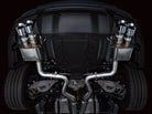 AWE 2024 Ford Mustang GT Fastback S650 RWD SwitchPath Cat-Back Exhaust w/ Quad Chrome Silver Tips