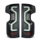 AlphaRex 19-23 Chevrolet Silverado 1500/2500HD/3500HD PRO-Series LED Tail Lights Jet Black
