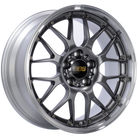 BBS RS-GT 19x8 5x114.3 ET45 Diamond Black Center Diamond Cut Lip Wheel - 82mm PFS Required