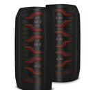 AlphaRex 87-96 Ford Bronco/F-150 Luxx-Series LED Tail Lights - Black Red