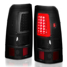 ANZO 2003-2006 Chevy Silverado 1500 LED Taillights Plank Style Black w/Smoke Lens