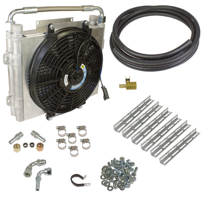 BD Diesel Xtrude Double Stacked Transmission Cooler Kit - Universal 1/2in Tubing