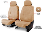 Covercraft 14 Chevrolet/GMC 1500 Polycotton SeatSaver Custom Front Row Seat Covers - Tan