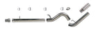 Diamond Eye KIT 5in DPF-BACK Single SS 08-09 6 4L F250-F350 PCKGD BX46X14X14OD EL-PL
