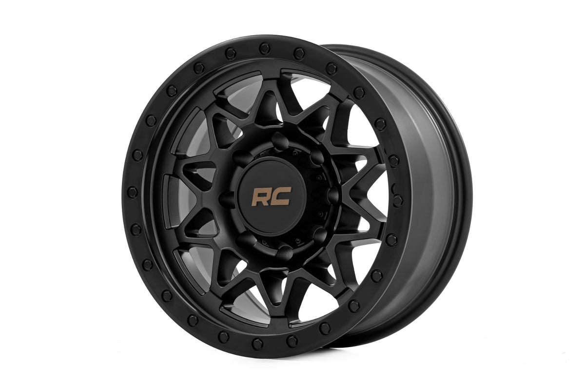Rough Country  78 Series Wheel | Simulated Beadlock | Black | 18x9 | 8x170 | 0mm