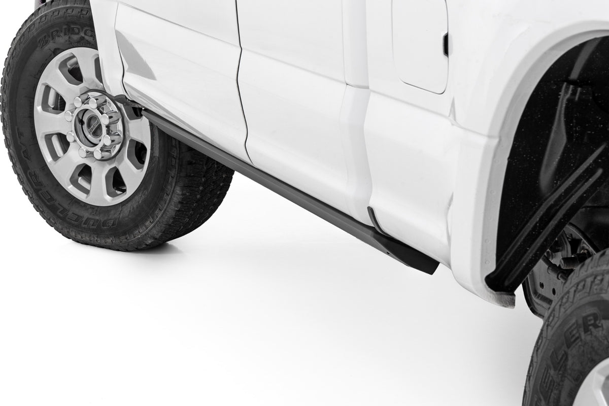 Rough Country Power Running Boards | HT-Series | Super Cab | Ford F-150/Lightning/F-250/F-350/Raptor (15-26)