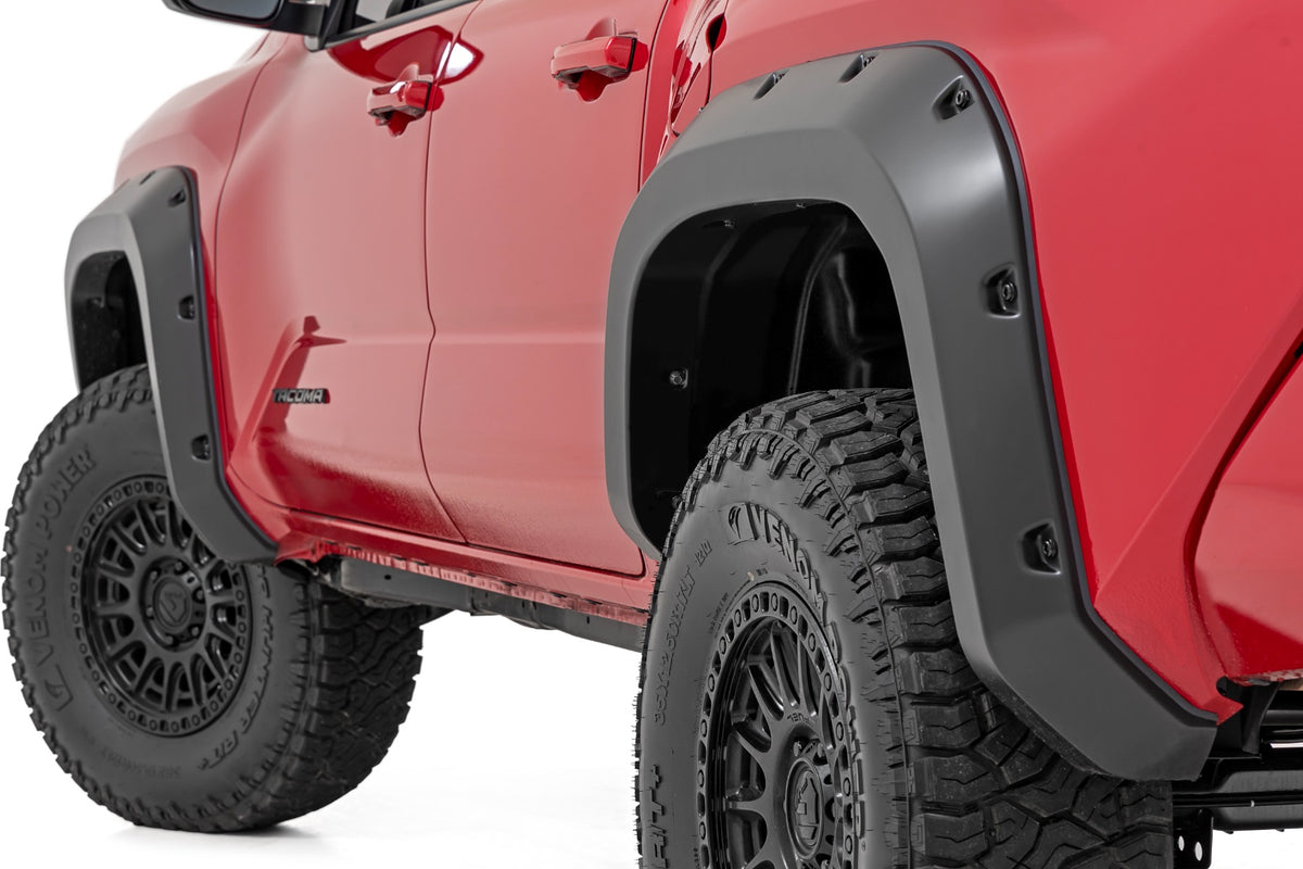 Rough Country  Pocket Fender Flares | 1J9 Celestial Silver Metallic | Toyota Tacoma (24-26)