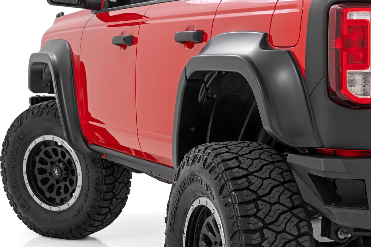 Rough Country Fender Flares | N4 Wimbledon White | Ford Bronco 4WD (2021-2026)