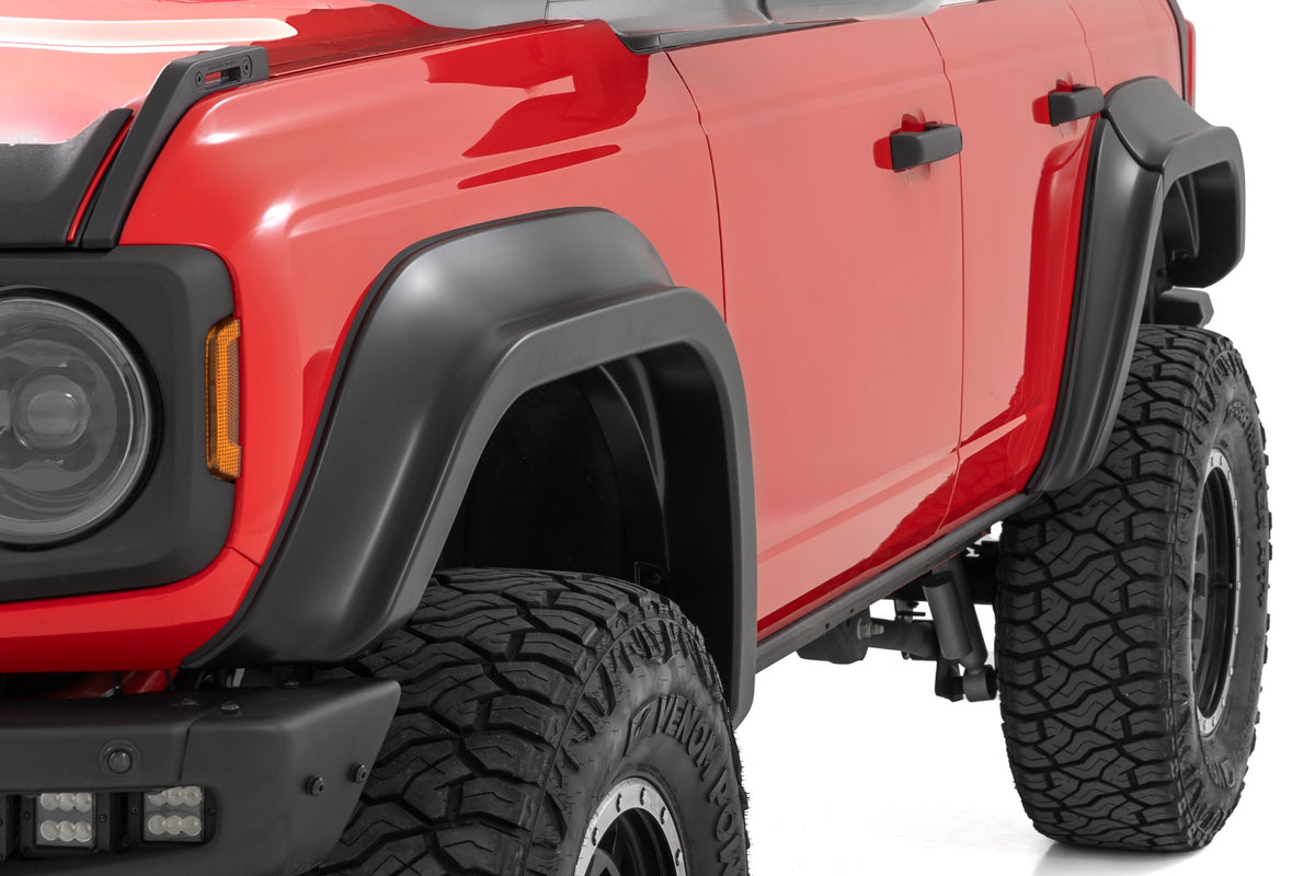 Rough Country Fender Flares | N4 Wimbledon White | Ford Bronco 4WD (2021-2026)