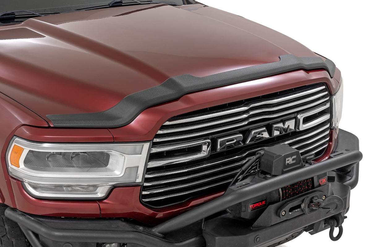 Rough Country Hood Protector | Gloss Black | Ram 2500/3500 2WD/4WD (2019-2026)