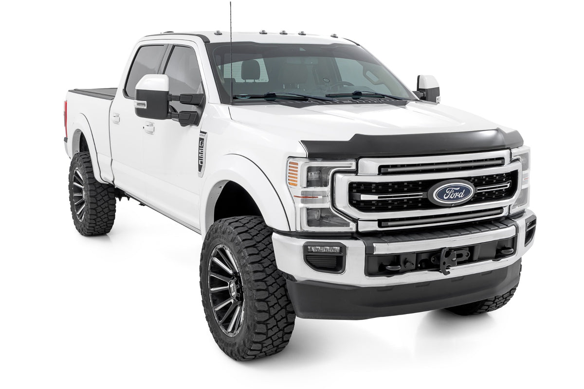 Rough Country Hood Protector | Gloss Black | Ford Super Duty (2017-2022)