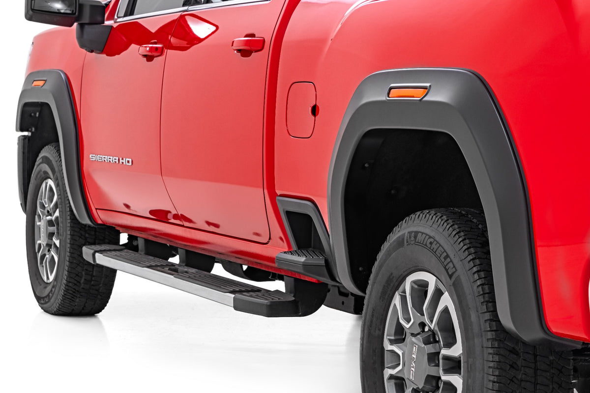 Rough Country Fender Flares | Sport | GA0 Pacific Blue | GMC Sierra 2500 HD/Sierra 3500 HD (20-26)