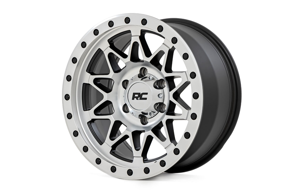 Rough Country 78 Series Wheel | Simulated Beadlock | Full Machine | 18x9 | 8x170 | -12mm