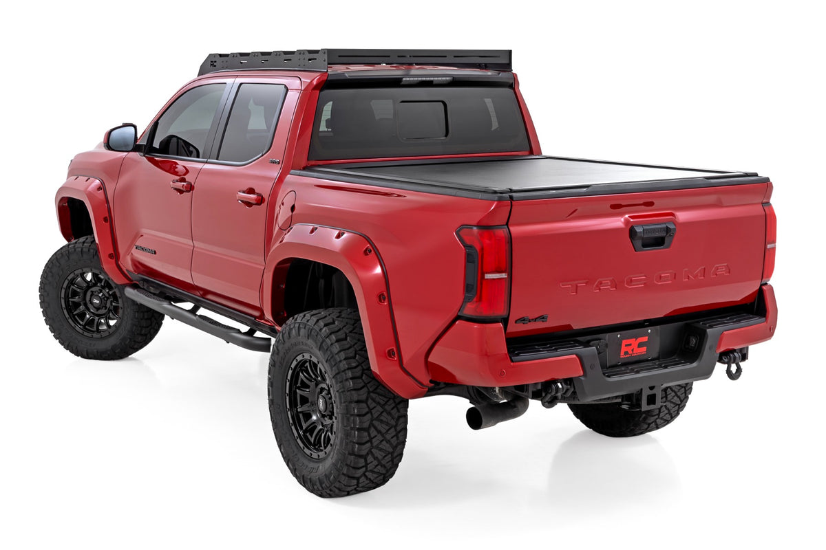 Rough Country Nerf Steps | 3-Inch Tube | Double Cab | Toyota Tacoma 2WD/4WD (2024-2026)