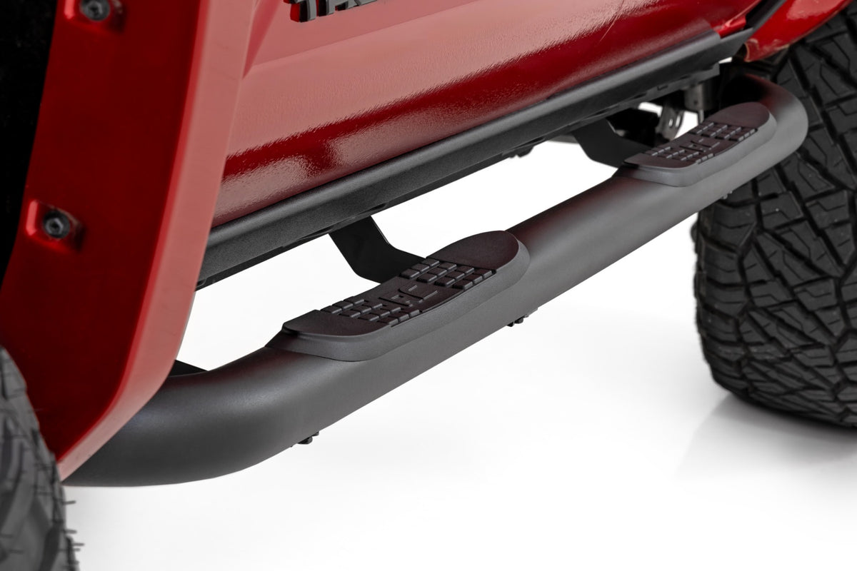 Rough Country Nerf Steps | 3-Inch Tube | Double Cab | Toyota Tacoma 2WD/4WD (2024-2026)