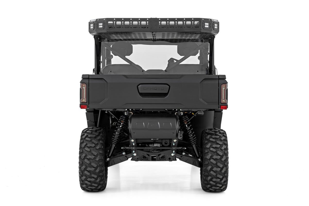 Rough Country Cargo Rack | Dual 2" Black LED Pairs | Flush Mount | CFMOTO U10 1000 PRO