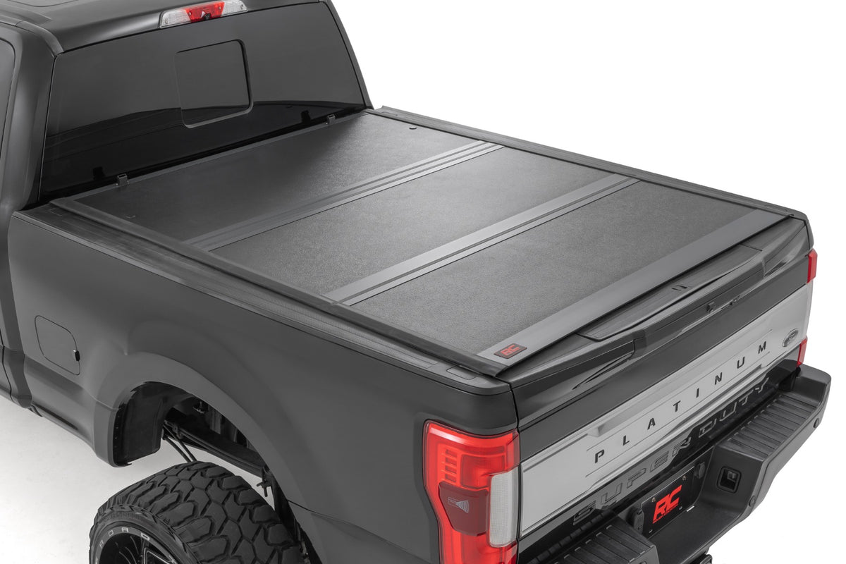 Rough Country  Hard Low Profile Bed Cover | 6'10" Bed | Ford F-250/F-350 Super Duty (17-26)