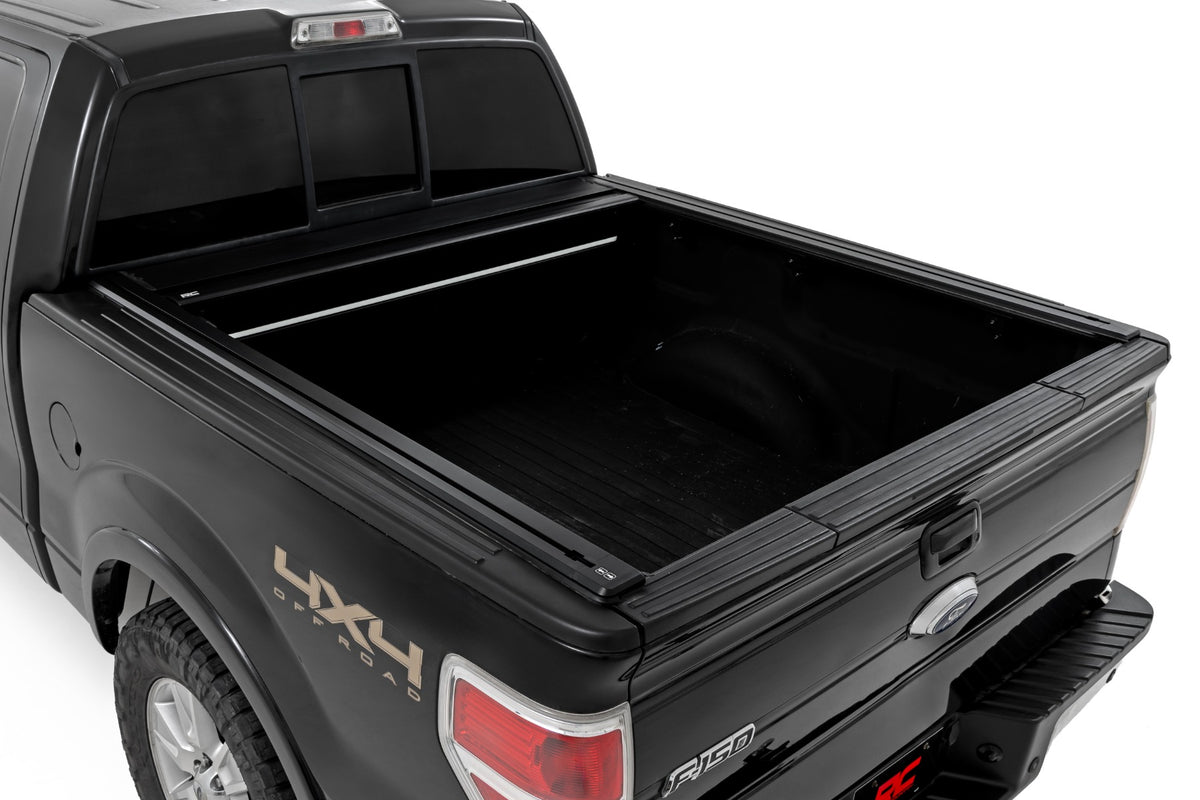 Rough Country Powered Retractable Bed Cover | 5'7" Bed | Ford F-150 2WD/4WD (2009-2014)