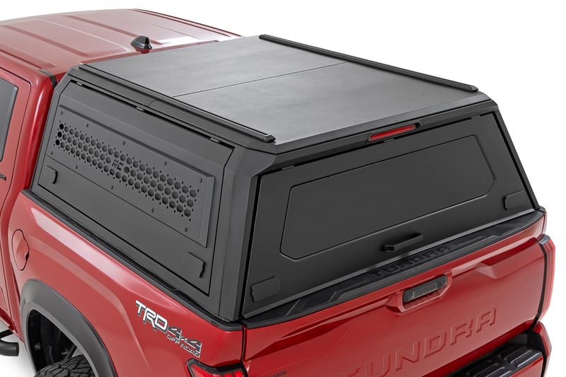 Rough Country Modular Truck Bed Cap on Toyota Tundra - closed