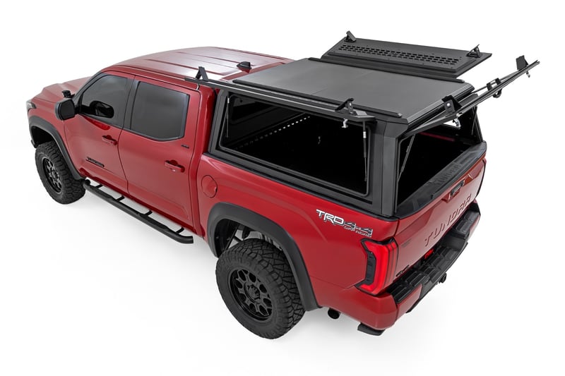 Rough Country Modular Truck Bed Cap on Toyota Tundra - side view