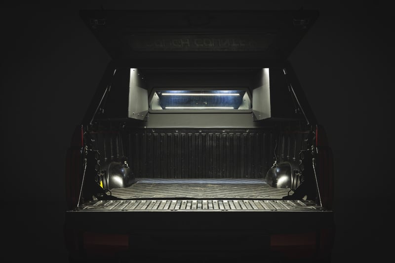 Rough Country Modular Truck Bed Cap - interior storage