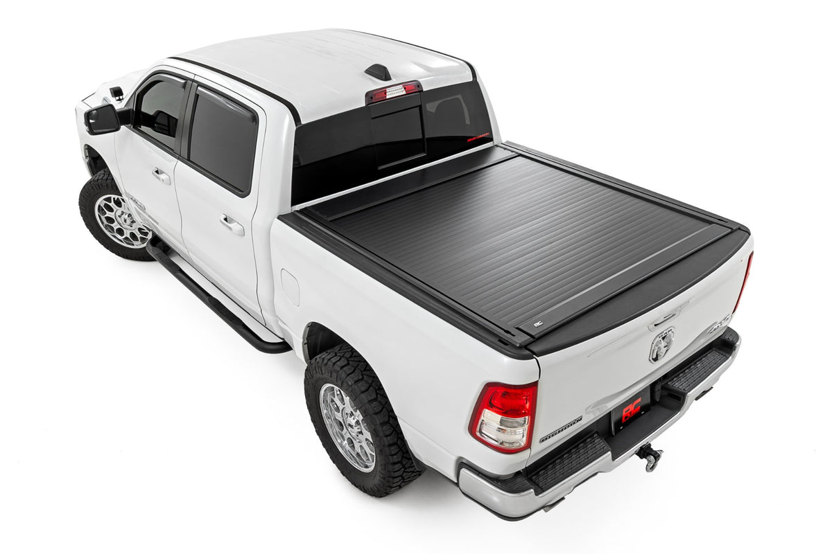 Rough Country Manual Retractable Bed Cover | 5'7" Bed | Ram 1500 (19-26)/1500 TRX (21-24)