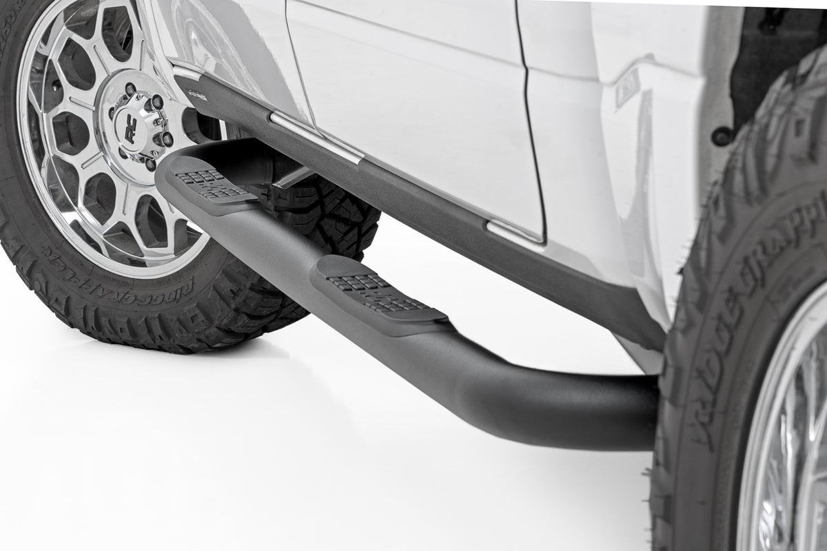 Rough Country Nerf Steps | 3-Inch Tube | Crew Cab |Ram 1500 (19-26)/1500 TRX (21-24)