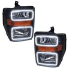 Oracle 08-10 Ford F250/350 LED HL - Black - ColorSHIFT w/o Controller