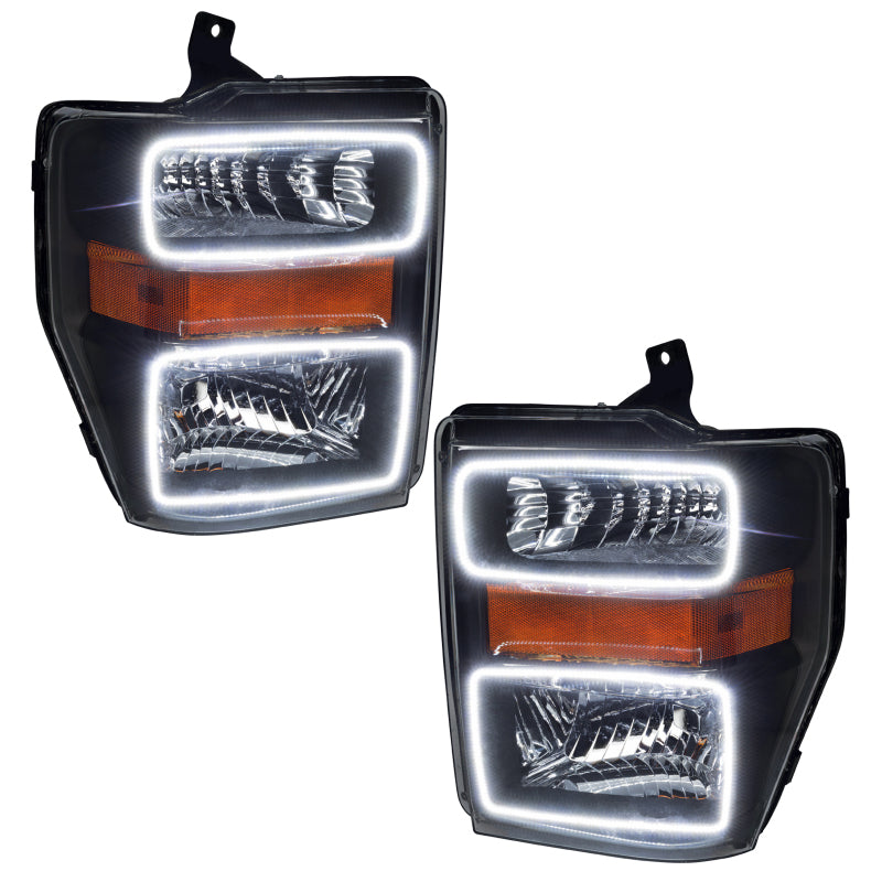 Oracle 08-10 Ford F250/350 LED HL - Black - ColorSHIFT w/o Controller