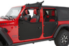 Bestop 20-26 Jeep Gladiator / 18-26 Wrangler JL Full Fabric Doors (Rear Black Diamond)