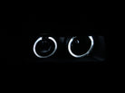 ANZO 1992-1998 BMW 3 Series E36 Projector Headlights w/ Halo Black G2 1 pc