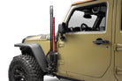 Go Rhino 07-18 Jeep Wrangler JK/JKU Front Fender Jack Mount for Hi-Lift Jack - Tex. Blk