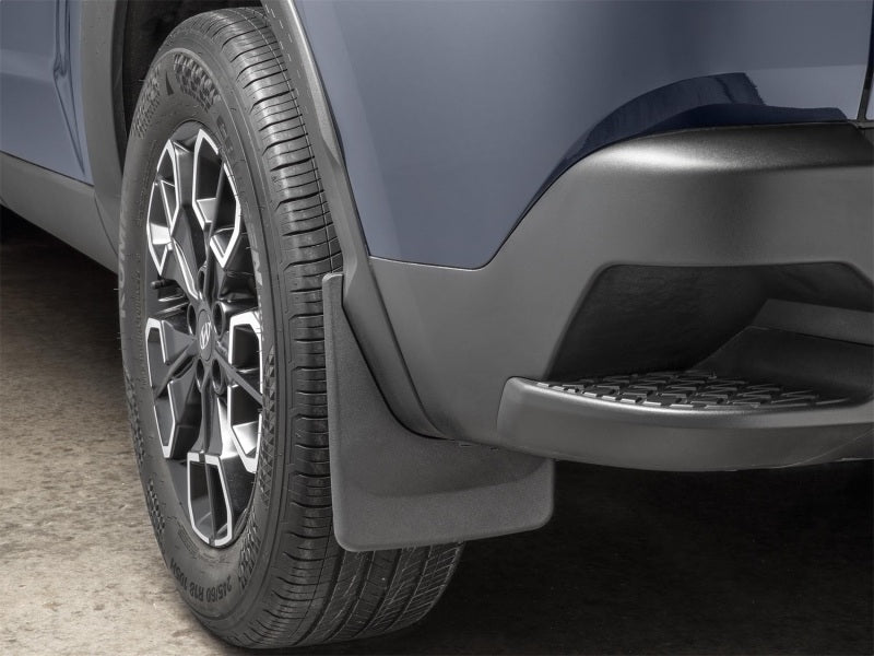 WeatherTech 22-23 Hyundai Santa Cruz (Does Not Work w/Fender Flares) No Drill Rear MudFlaps - Black