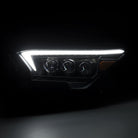 AlphaRex 2023+ Toyota Tacoma NOVA-Series LED Proj Headlights Black w/Actv Light & Seq. Sig + DRL